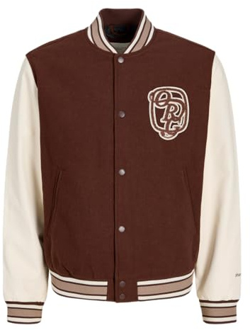 JACK & JONES Jormeadows College Bomberjacka Sn, Deep Mahogny, x_l, Djup mahogny, XL