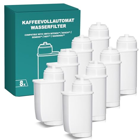 Filswa 8 vattenfilter för Siemens EQ-Series, EQ6 Plus S700, EQ9 S900 S500, EQ500, EQ700, EQ900, högkvalitativt och effektivt alternativ