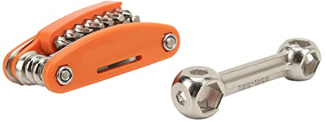 plplaaoo Kit multiherramienta para bicicletas Juego de reparación mecánico de bicicletas Bicicleta plegable portátil Herramienta de reparación multifuncional Acero inoxidable Ligero
