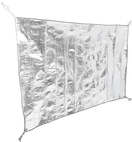 Parliky Colchoneta de Camping Aislante de Aluminio Gruesa 125X200 CM y Térmica para Picnic Playa y Tienda de Campaña Colchón Portátil Resistente Humedad