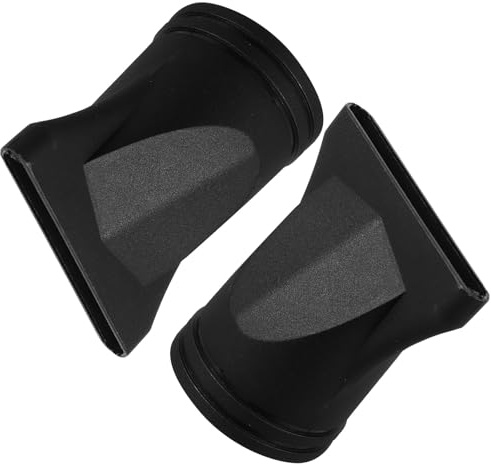 Gatuida 2 pezzi Beccuccio per Asciugacapelli Nero Accessorio Concentratore Leggero in Plastica per Styling Preciso e Capelli Ricci Adatto per Phon Diametro
