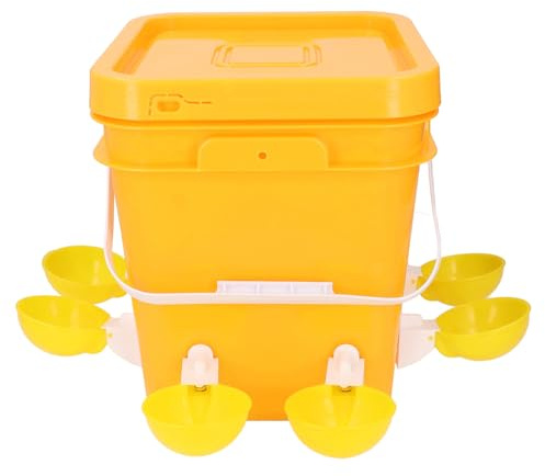 Luocute Abbeveratoio Automatico per Polli, Dispenser per Abbeveratoio per Pollame di Grande capacità con Funzione di Filtraggio per Pollo, Anatra, Oca, Tacchino, Fornisce Acqua Pulita (Tazze d'acqua