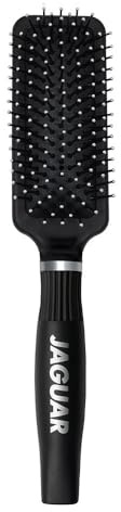 JAGUAR SP-Serie - SP1 Paddle-Kissenbürste, klein SHINE - small size, für alle Haartypen, unisex, geeignet für Erwachsene mit kleineren Händen oder denen eine kompakte Bürste lieber ist, Schwarz