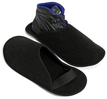 Pantoffelmann zapatillas de trabajo con suela ABS I Talla 41/48 I Pantuflas de fieltro para artesanos IPprotectoras contra suciedad & arañazos I Cómodas para invitados