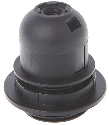 MIKI-Z Douille pour Ampoule E27 Edison, culot à vis, plafonnier Blanc/Noir