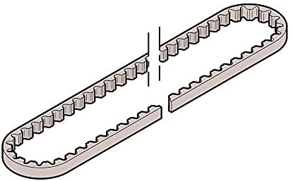 Hörmann Zahnriemen für Führungsschiene FS60/FS6, mittel für Garagentorantriebe