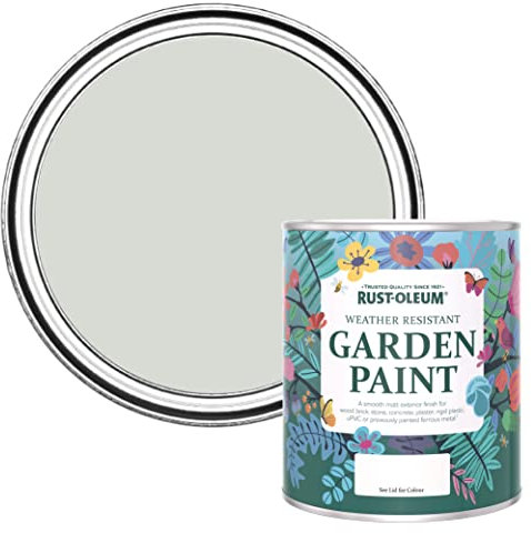 Rust-Oleum Grey Mould-Resistant Garden Paint In Matt Finish - Winter Grey 750ml
