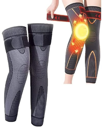 KNEECA Tourmaline Acupressure Selfheating Knee Sleeve,Mugwort Acupressure Shaping Knee Pads,Comfortable Anti –Slip Knee Support Brace,Knee Compression Sleeves for Woman and Man (Black, L)