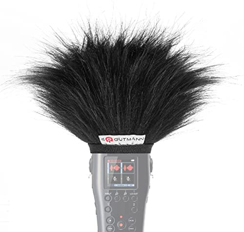Gutmann Mikrofon Windschutz Fell für Zoom M4 MicTrak Premium Edition mit Innenfutter, Outdoor Handgefertigt in Deutschland