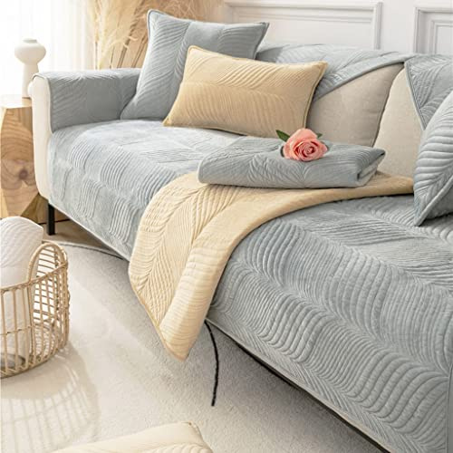 WYJHNLBEDC Sofabezug Sofaüberwurf Warm Weich Plüsch für Sofa L Form/U-Form/Ecksofa/3/2/1 Sitzer Sofa Schutz vor Kratzspuren von Hunden und Katzen 70x150cm