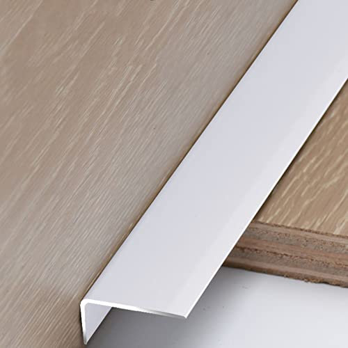 Step Protector,Step Edging/Edge Trim,Transition Profile Strips for Laminate Vinyl Flooring,35mm Wide Metal L-Moulding Bar,Red,White,Gold,Black,125cm(49.2in)
