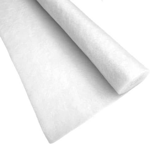 Polsterwatte Volumenvlies 300g/m², METERWARE 160 cm breit, ca. 30 mm dick, 100% Polyester, Made IN Germany, waschbar 60°C, Schwer entflammbar, Patchworkvlies, Polstervlies, Kissenfüllung