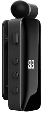 Bluetooth Headset mit Mikrofon Freisprechanlage Bluetooth Handy Lavalier Auto Kopfhörer Einziehbarer In Ear Kopfhörer für Autofahren Business Büro drahtloser Ohrhörer Earphone Freisprecheinrichtung