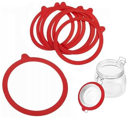 MIKONI Einkochringe 92x110mm Gummiring Einmachringe für WECK Gläser Dichtungsring (100)