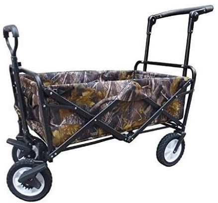 ANIIC Bollerwagen Faltbar Gartenwagen Tragbarer Klappwagen Mit 4 Rädern, Gartenwagen, Robuster Einkaufswagen Für Camping, Strand Im Freien Handwagen Strandwagen