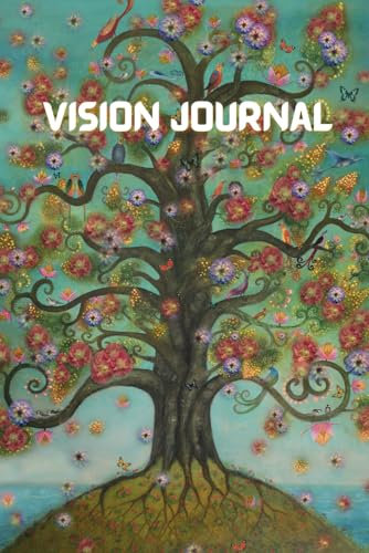 Vision Journal: Tree of paradise original Glastonbury art notebook for visions, dreams, meditation insights or taking notes for a vision board