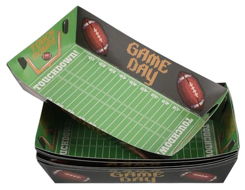 GALPADA 10stücke Teiliges Fußball Snackschalen Und Servierplatten Multifunktionale Partytrays Für Geburtstagsfeiern Und Sportevents Dekoration Für Fußballfans