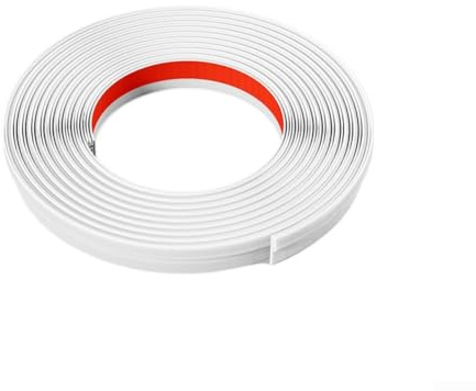 Bande d'étanchéité coulissante pour fenêtre - Coupe-vent, isolation phonique et anti-insectes - Pour portes et fenêtres - Blanc - 4 m