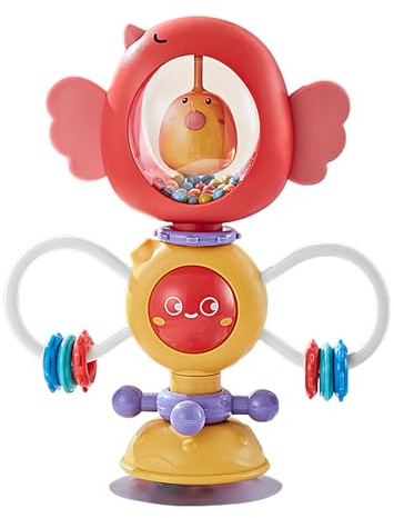 Jouet Pour Bébé Avec Sure - Tasse De Tasserie - Toys À La Ventouse | Toyy D'activité De Chaise Haute Interactive | NOUVEAU CHANGE POUR LA CHAISE ET DU COURT HAUTE | Toyy D'apprentissage Précoce Du Dév