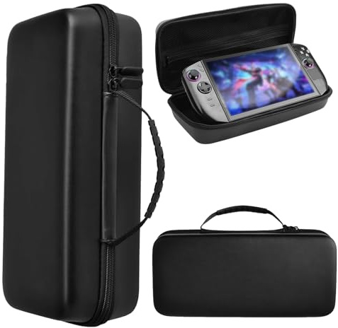 KZIOACSH Carrying Case for ASUS ROG Xbox Ally/ROG Xbox Ally X/Lenovo Legion Go 2, Full Body Protection Waterproof Shockproof EVA Handheld Game Console Travel Storage Box, Black