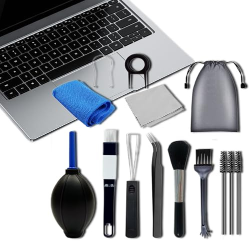Kit De Limpieza Para Teclado Y PC - Herramientas De Eliminación De Polvo Para Computadora De Sobremesa, Portátil Y Vehículo | Limpiador De Teclado Mecánico, Limpieza Kit De Mantenimiento PC Polyva