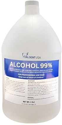 Valdent USA 99% Isopropyl Alcohol – High Purity IPA Solution – 1 Gallon – Laboratory & Professional Use – Single Container