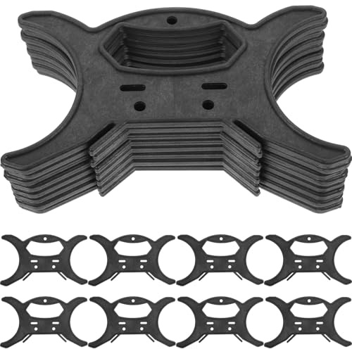 KALLORY Organizador de Cables de Luz Asa Negro 8 Piezas, Plástico | Gestor para Cables y Luces, Uso en Oficina o Viaje, Diseño Resistente Olor