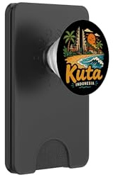 Hand Drawn Kuta Indonesia Travel Souvenir Landmark Gift PopSockets PopWallet for MagSafe