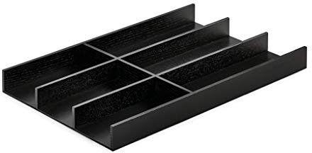 Modify Besteckeinsatz Set 1000, Esche schwarz/Besteckkasten-Set Holz