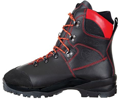 Oregon Waipoua Kettensägen-Schnittschutzstiefel, Größe 41 (EU) | Klasse 1, wasserabweisend, aus hochwertigem Leder, hitze- und kältebeständig, für Damen und Herren