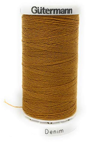 Gütermann Denim Polyester Nähgarn 100 Meter Jeansgarn pro Spule Gold