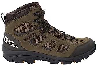 Jack Wolfskin Herr Vojo 3 Texapore Mid M utomhusskor, Khaki Phantom 2023, 40.5 EU