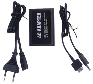 WICAREYO Netzteil AC Adapter EU Stromkabel,Kompatibel für PS Vita 1000