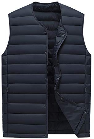 Chaleco Plumas Ligero Hombre Chalecos Acolchados Hombre Invierno Chalequillo Chalecos Caballero Gilet Chaleco Acolchado Ultraligero Hombre Chaleco Plumon Guateado Abrigo Pluma Sin Mangas Armada L