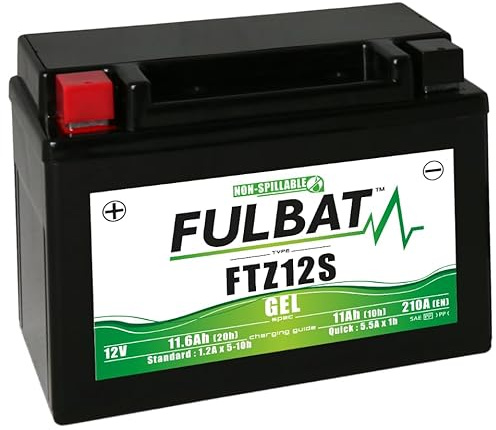 FULBAT - Batteria moto Fulbat Gel FTZ12S/YTZ12S 12 V 11,6 Ah 210 A