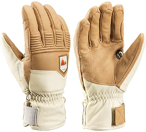 LEKI Rubic 3D Beige, Primaloft Fingerhandschuh, Größe 10 - Farbe Natur - Off White