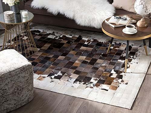 Vip Leather Nueva Alfombra de Piel de Vaca Patchwork. Cod Mich 4A (120 x 180 cm)