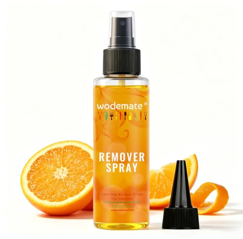 Tape in Extension Remover Action rapide, Remover Spray Hair Glue Bonding Residue Remover Solvent, Supprime la colle adhésive pour cheveux, Lace Wig, Toupets,118 ml Jaune