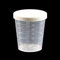 1Pcs 20/50ml Medicine Measuring Measure Cups with White Lids Clear Container Measure Beaker Container Liquid