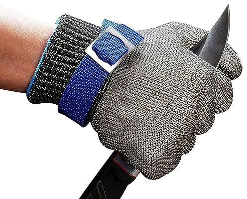 SUJAYU Cut Resistant Gloves, Level 9 Stainless Steel Cut Proof Gloves Cut Resistant Work Gloves, Kitchen Glove for Cutting (XXL)