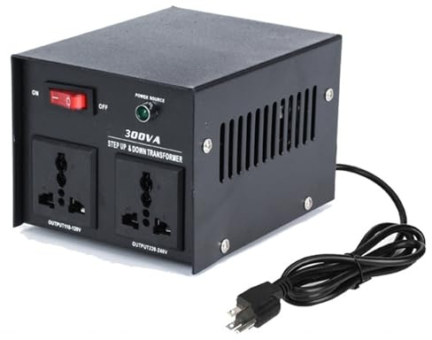 Convertidor de voltaje de 300W, transformador de potencia de 220V a 110V, transformador de elevación de 110V a 220V, convertidor de voltaje con salida de CA,300VA