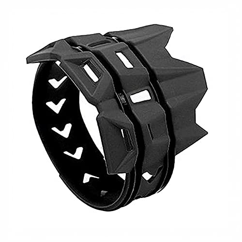 KACEPAR Protector de Silenciador de Escape de Motocicleta, Cubierta Protectora Térmica del Silenciador de Motocicleta con Correas de Instalación, Protector de Goma Duradero Resistente al Calor Tubo de