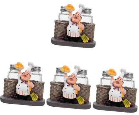 Ciieeo 4 Pezzi Ampolla Dello Chef Shaker Per Da Cucina Saliera Da Cucina Barattolo Di Sale Da Cucina Bottiglie Di Condimento Pratiche Bottiglie Di Condimento Bottiglie Di Spezie A