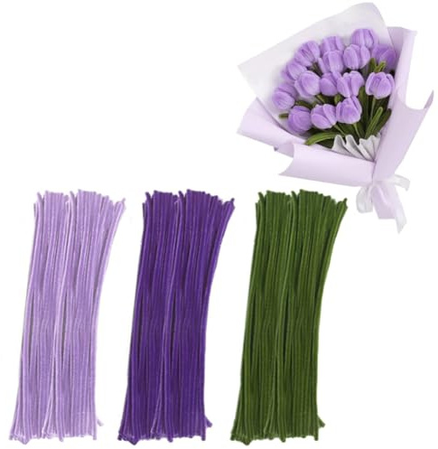 300 Stück Pfeifenreiniger Bunt, Rohrreiniger Handwerk, Künstliche Tulpestrauß Farbige Rohrreiniger, Basteln Pfeiffenputzerdraht für DIY Projekte, Biegeplüsch 30cm Pfeifendraht zum Basteln