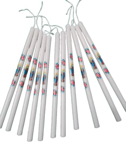 Candele Votive Confezione da 50pz Candelora Ceriola 30cm Antica Cereria Serventi Made in Italy