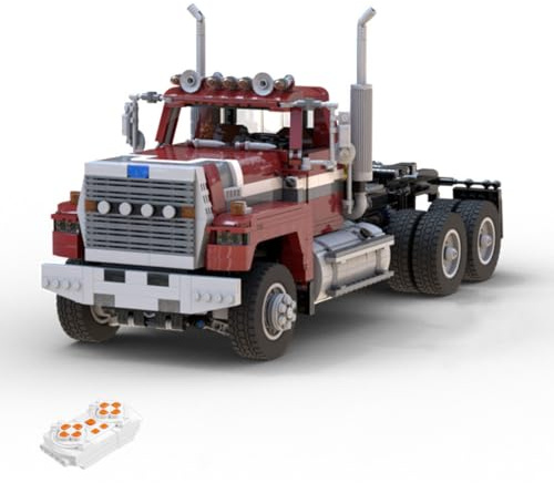 Thinkizen Technik Truck Modell, 1:17 MOC High-Tech Truck 6x6 Modell Bausteine Ziegel Konstruktionsspielzeug mit Federung,2-Gang-Getriebe & voll ferngesteuert, Geschenk für Auto & Tech-Fans, 2208 Teile