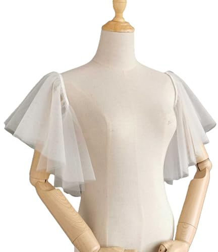 Zenlir Manchettes de mariée élégantes,Manches en Mailles délicates,châle d'épaule léger pour Mariages et événements