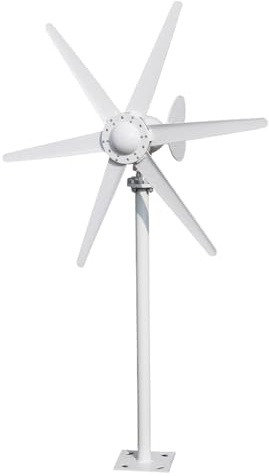 LADECNERHT Generadores para Uso Doméstico: Aerogenerador De 800 W, 12 V/24 V, Kit De Turbinas Eólicas con Ventilador De 6 Aspas, Equipo Generador De Electricidad Electromagnética.,12V