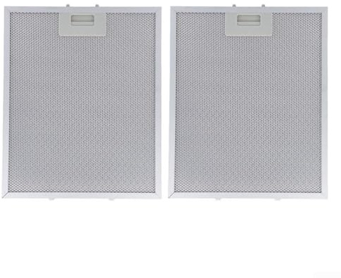 Filtros de malla de metal para campana extractora de 325 x 340 x 9 mm, filtro de ventilación de aluminio, 2 unidades, para accesorios de campana extractora de cocina