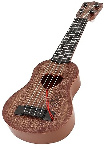 AOWINHIT Mini Plastica Ukulele Giocattolo per Bambini Chitarra Classica Ukulele Strument 4 Corde in età Prescolare Istruzione Precoce, Ukulele Mini Chitar Kids di Plastica Giocattolo per